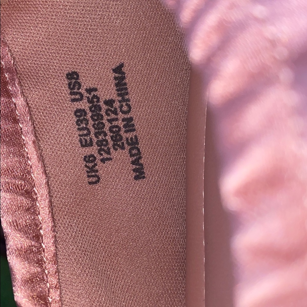 ASOS Satin Ballet Flats in Rose Pink - Picture 5 of 5